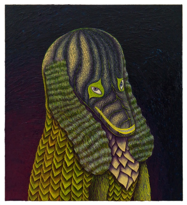 'Day one', 2024<br />acrylic on canvas<br />50 x 45 cm 